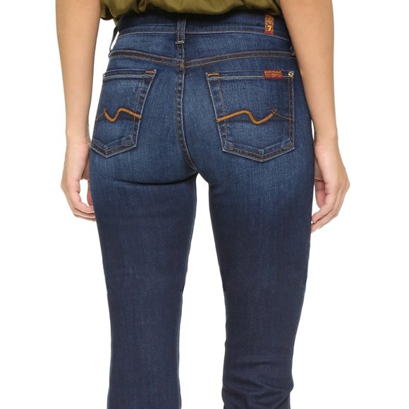 7 For All Mankind 28 x 31.5 Low Rise Bootcut Jeans E490 - Picture 10 of 10